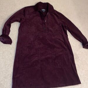 A.P.C. Burgundy corduroy dress
